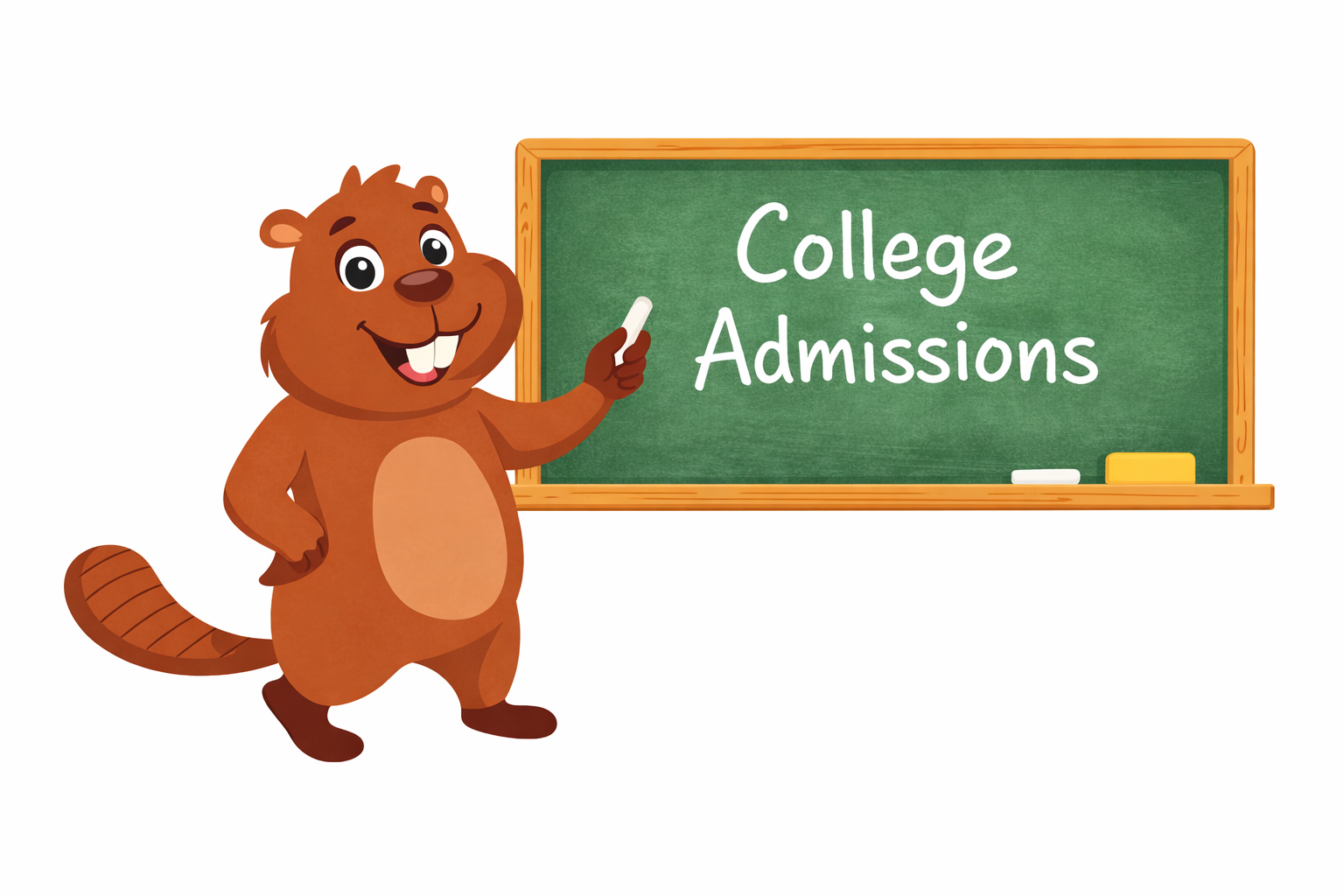 Beaver teaching at chalkboard